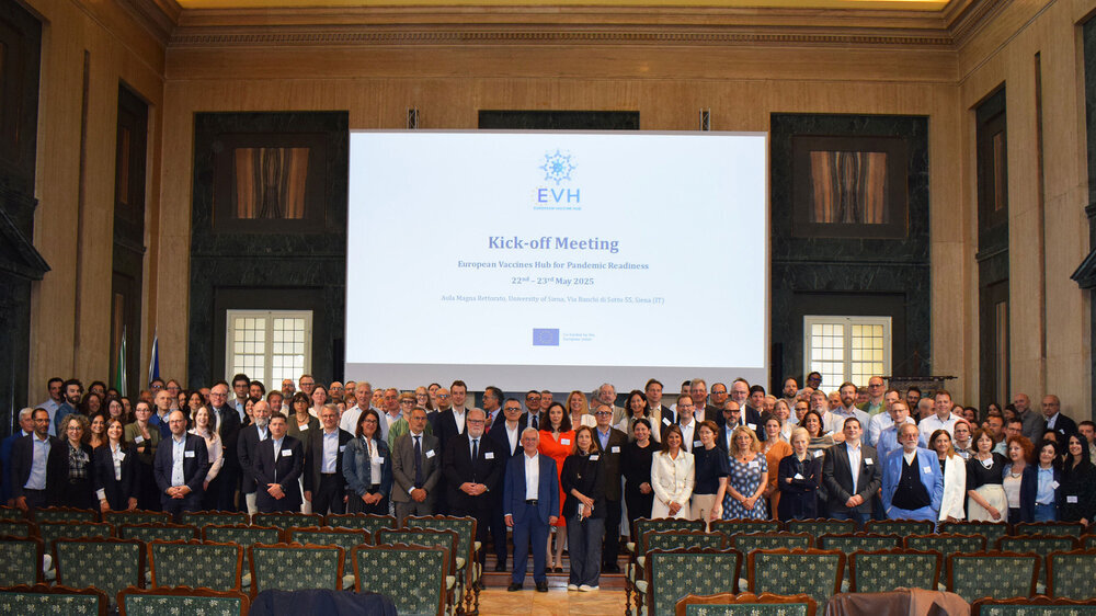 Auftaktveranstaltung des EVH Auftaktveranstaltung des European Vaccines Hub for Pandemic Readiness (EVH) am 22. und 23. Mai in Siena, Italien.