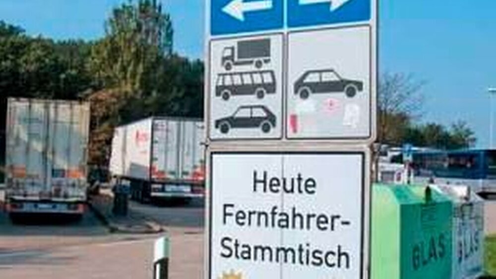 Fernfahrerstammtische sind die beste Informations- und Kommuikationsbörse, um den LKW-Fahrern das DocStop-Projekt vorzustellen.