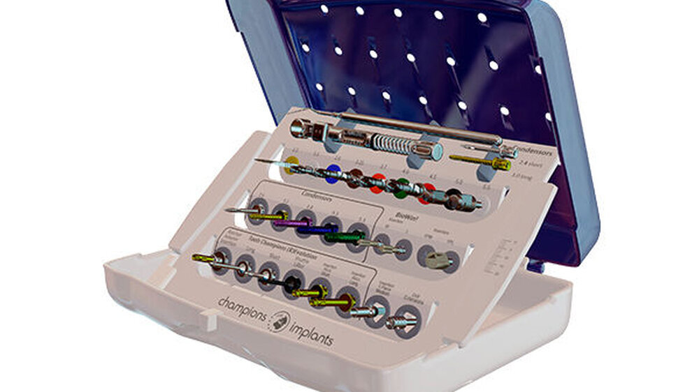 Champions-Implants hat sein OP-Set um zwei Einbringhilfen für BioWin!-Keramik-Implantate sowie um neue Condenser erweitert.