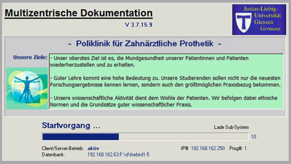 Abbildung 6: Software-System der Zahnärztlichen Prothetik der Universität Gießen |