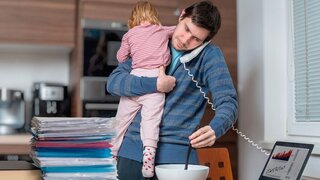 Eltern Vater Stress Belastung Homeoffice