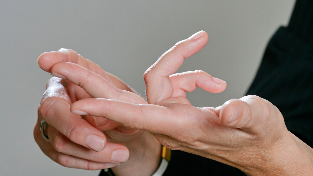 Gestikulierende Hände