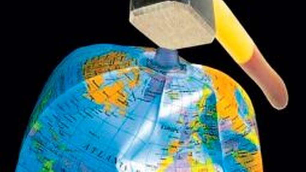 Immer feste drauf? Für die Welt ist der Klimawandel Thema, für das deutsche Gesundheitswesen eine Reform nach der anderen. Diejeweilige Zerstörungskraft kann man nur erahnen.
