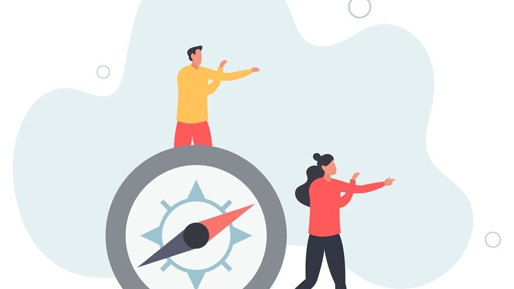 Führung mit Kompass