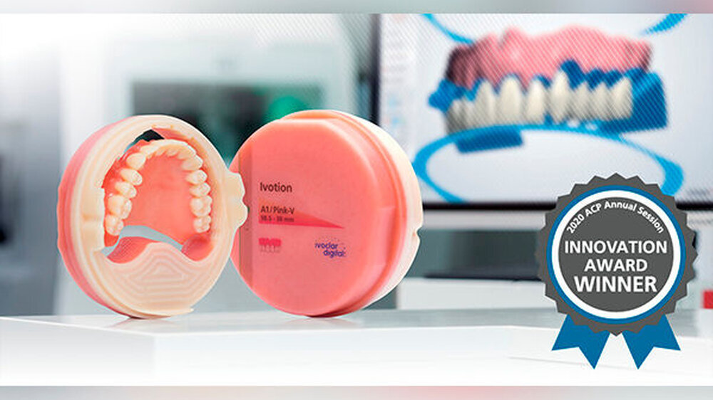 Das Ivotion Denture System von Ivoclar Vivadent wurde anlässlich der jährlichen Awards-Ceremony des American College of Prosthodontics (ACP) mit dem Produkt-Innovationspreis ausgezeichnet.