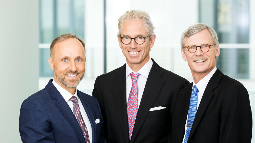 Der KBV-Vorstand: Drs. Stephan Hofmeister, Andreas Gassen, Thomas Kriedel