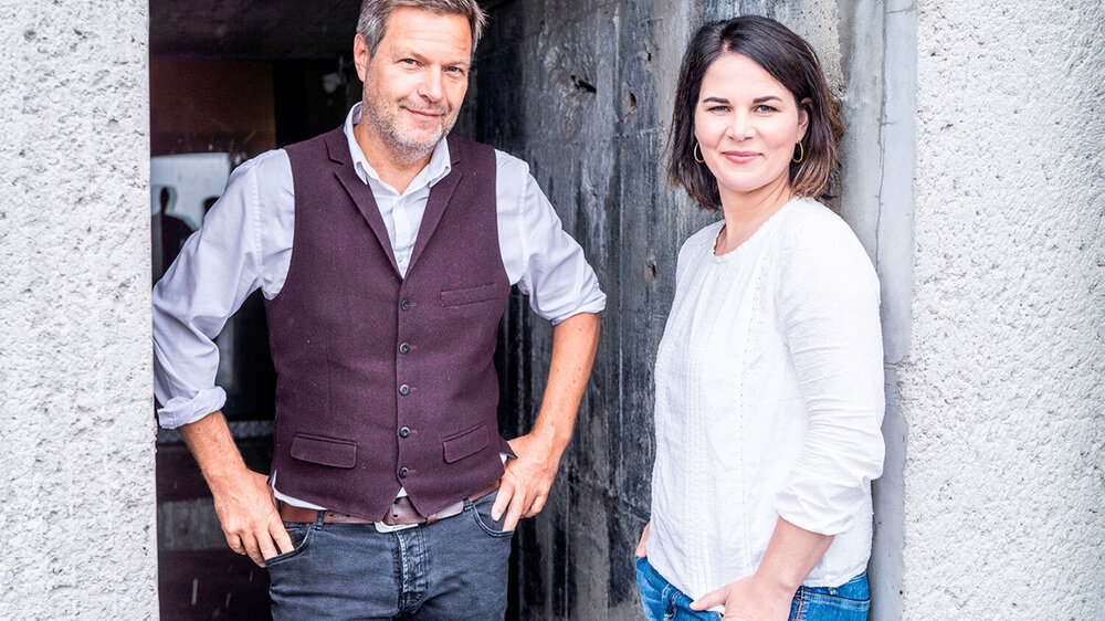 Der grüne Bundesvorstand: Annalena Baerbock und Robert Habeck