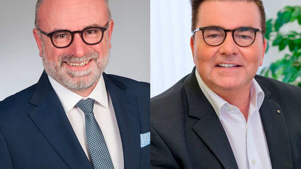 Dr. Wolfgang Menke und Dr. Wolf-Peter Behnke stellen eine weitere Legislatur das Präsidium der Zahnärztekammer Bremen.