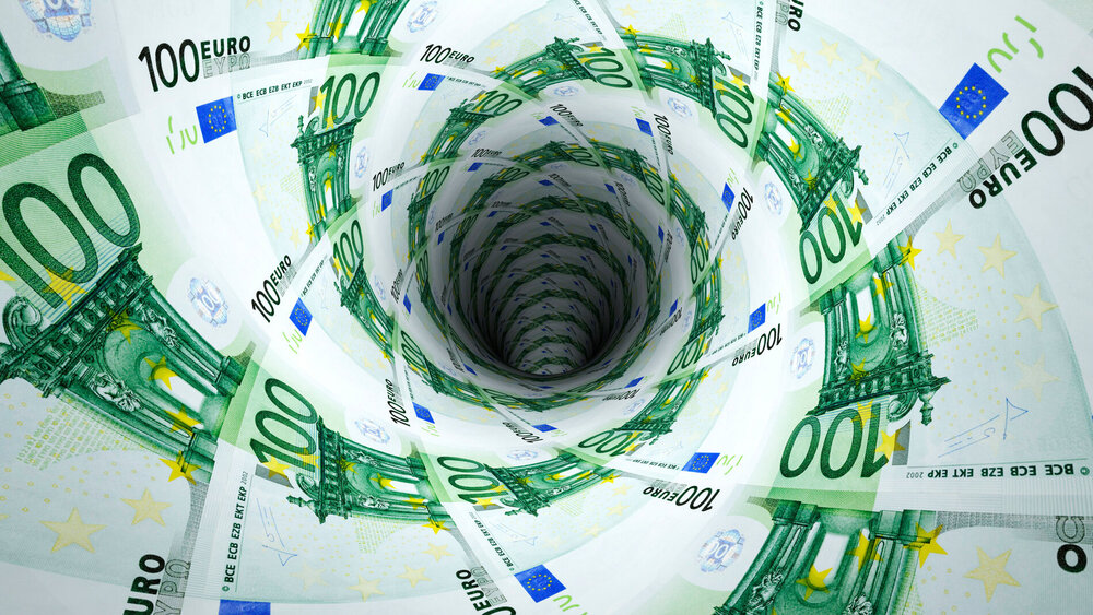 Symbolbild Finanzen Defizit