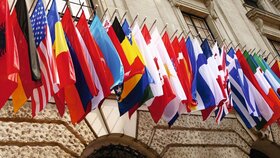 Flaggen Fahnen OECD-Länder OECD