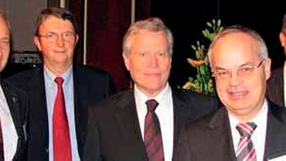 Bestritten das Berufspolitische Forum: Dr. Dr. Jürgen Weitkamp, Prof. Dr. Wilfried Wagner, Prof. Dr. Norbert Klusen, Dr. Thomas Ratajczak und Christian Berger