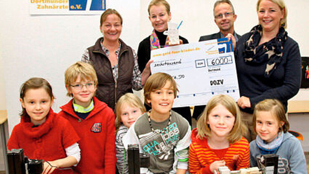 6 000 Euro gab es für das Kinder- und Jugendtechnologiezentrum in Dortmund. Insgesamt belaufen sich die jährlichen Spendengelder auf über 60 000 Euro. |
