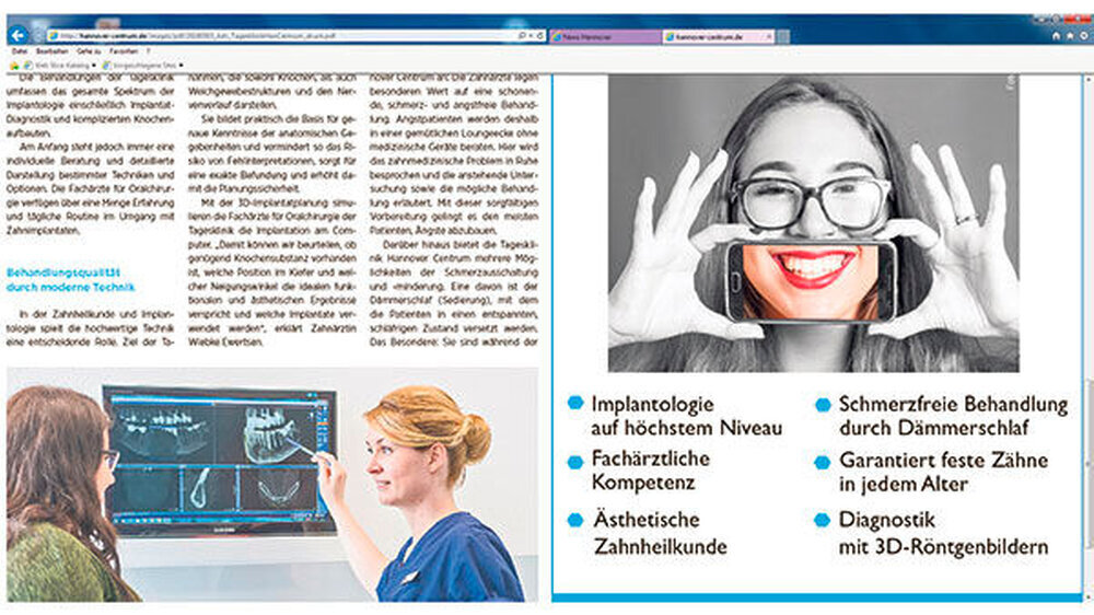 Wenn „Fachärztlich“ draufsteht, muss auch fachärztlich drin sein, sonst ist das ein Verstoß gegen das Wettbewerbsrecht. Zurücknehmen müssten die Zahnärzte auch die Formulierung „Garantiert feste Zähne in jedem Alter“.
