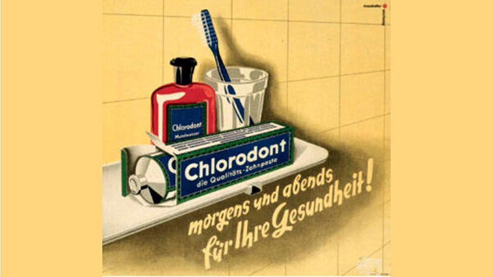 Chlorodont war "die" Tubenzahnpasta. Mit geschicktem Marketing überflügelte Erfinder Dr. Ottomar Heinsius von Mayenburg jede Konkurrenz.