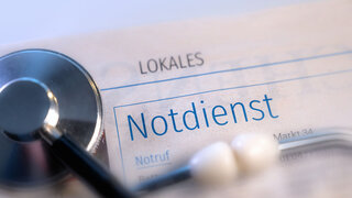 Ausschnitt aus einer Tageszeitung zum Thema ärztlicher Notdienst