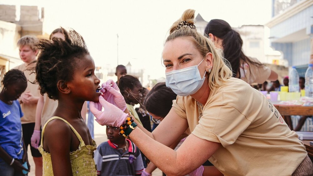 Das Blaue Haus in Senegal_Mundhygiene Training