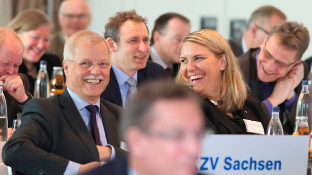 Gute Stimmung - nicht nur bei der KZV Sachsen.
