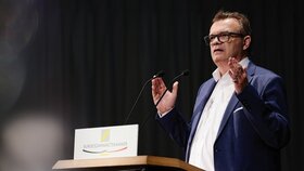 Prof. Dr. Christoph Benz, Präsident der Bundeszahnärztekammer, am 17. November 2023 in Brandenburg.