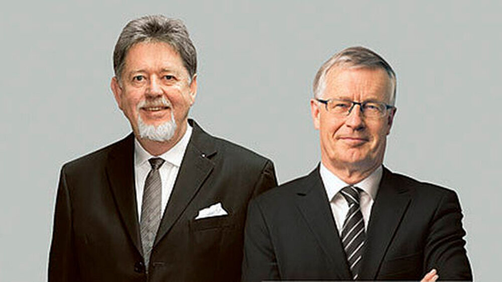 Dr. Günther E. Buchholz (li) und Dr. Jürgen Fedderwitz (re) Dr. Günther E. Buchholz (li) und Dr. Jürgen Fedderwitz (re)
