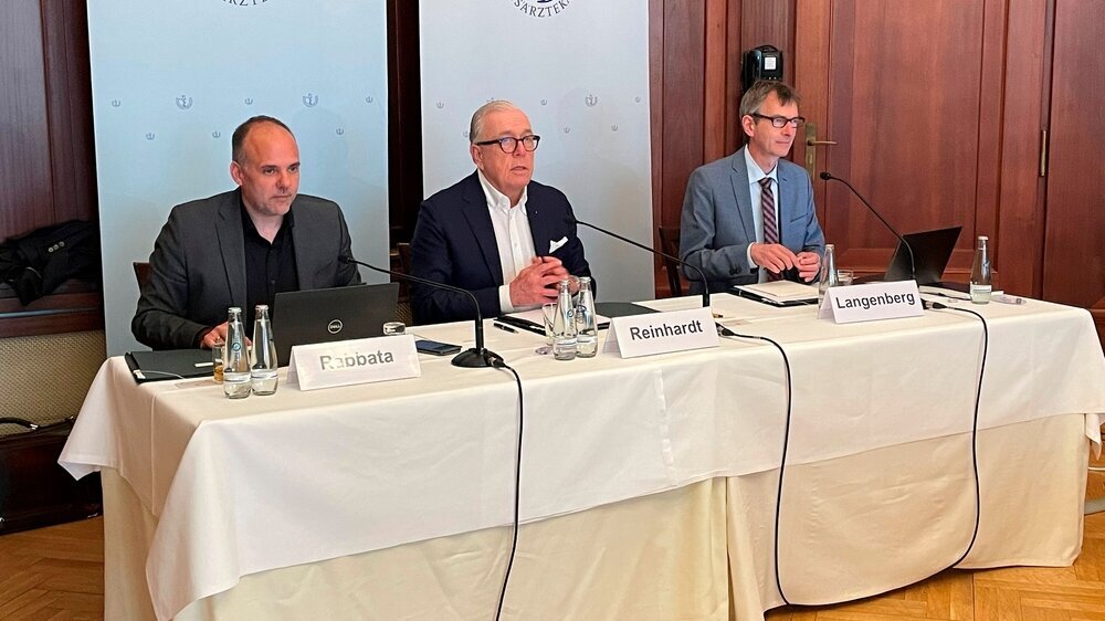Samir Rabbata, Dr. Klaus Reinhardt, Ulrich Langenberg, Bundesärztekammer Samir Rabbata, Dr. Klaus Reinhardt, Ulrich Langenberg, Bundesärztekammer
