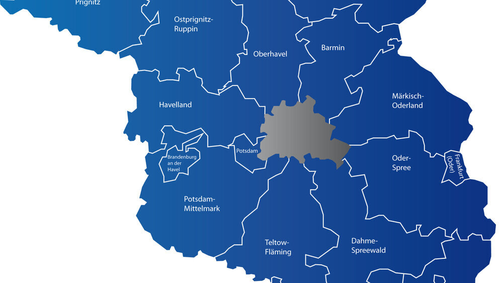 Karte Brandenburg