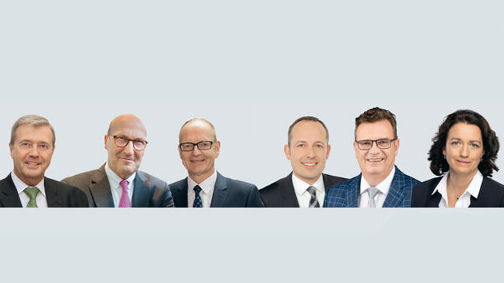 Dr. Wolfgang Eßer, Martin Hendges, Dr. Karl-Georg Pochhammer, Prof. Dr. Christoph Benz, Konstantin von Laffert, Dr. Romy Ermler
