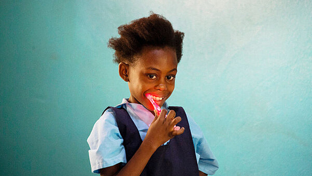 auch blinkende Bürsten waren dabei |