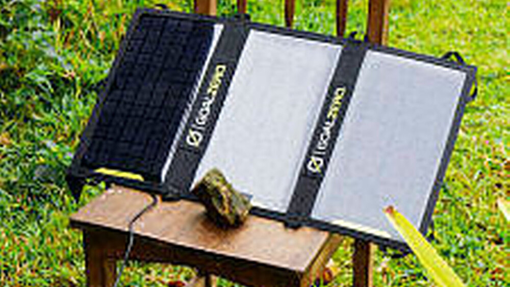 Solarpanel zum Aufladen des Mikromotors |