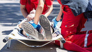 Rettungssanitäter im Einsatz