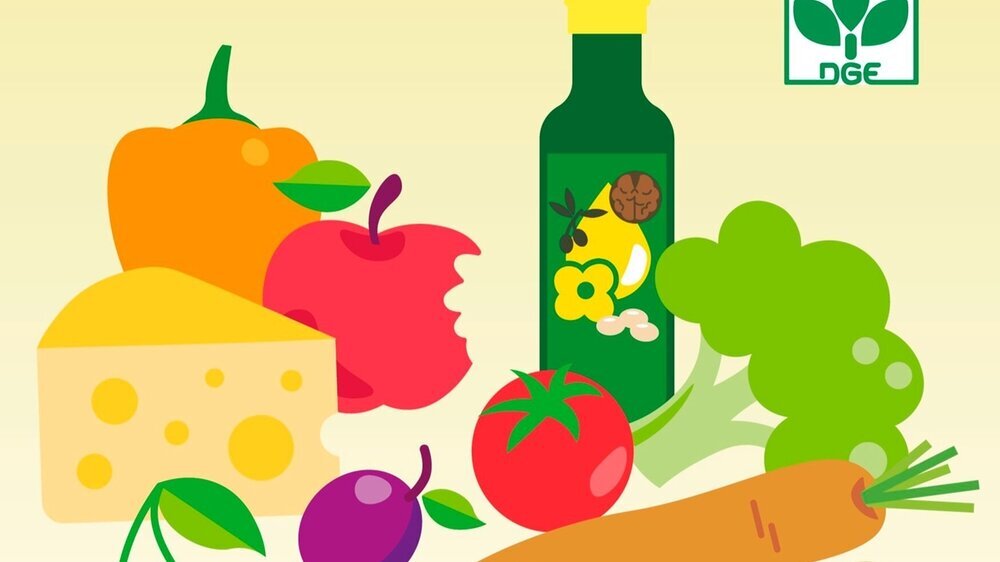 Coverausschnitt Broschüre DGE Ernährungsempfehlungen Coverausschnitt Broschüre DGE Ernährungsempfehlungen