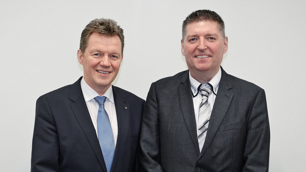 Das neue Vorstandsteam der KZVWL: Dr. Holger Seib und Michael Evelt.