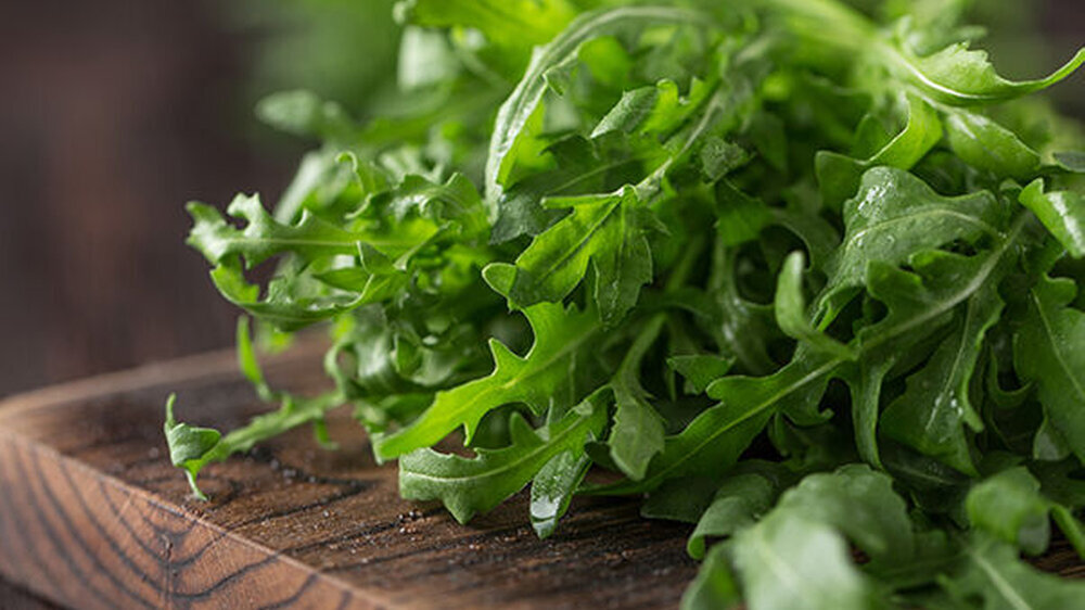 Mit Rucola gegen Parodontitis: Die Gingivitisreduktion durch den nitritreichen Salatsaft ist Studien zufolge genauso groß wie nach dem Spülen mit Chlorhexidin.