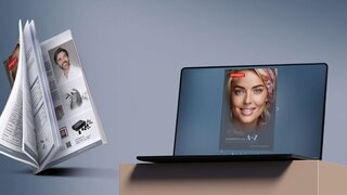office tabletop with tablet, smartphone and laptop showing cool responsive design website