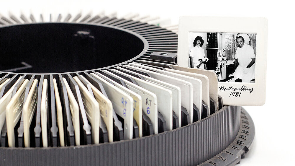 625701350 close up photo in slide films on rack ring projector reel vintage