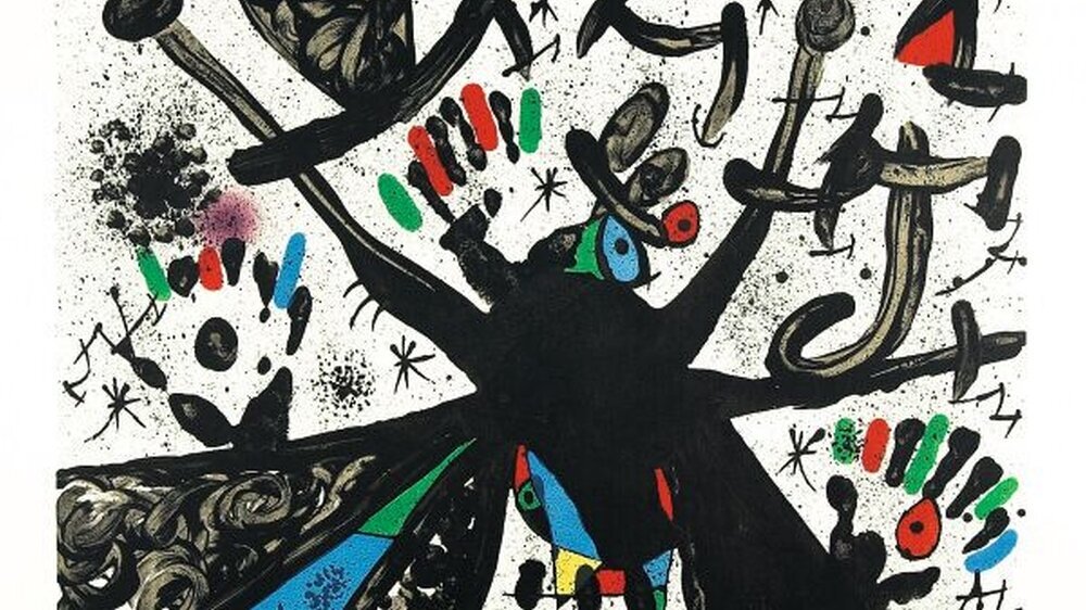 Gute Kunst hat Ausstrahlung (hier ein Werk von Joan Miro). Ist der Preis für das gute Stück unerschwinglich, gibt es zwei Möglichkeiten: Entweder das Werk mieten oder umschwenken auf weniger bekannte Künstler mit ähnlicher Ausrichtung.