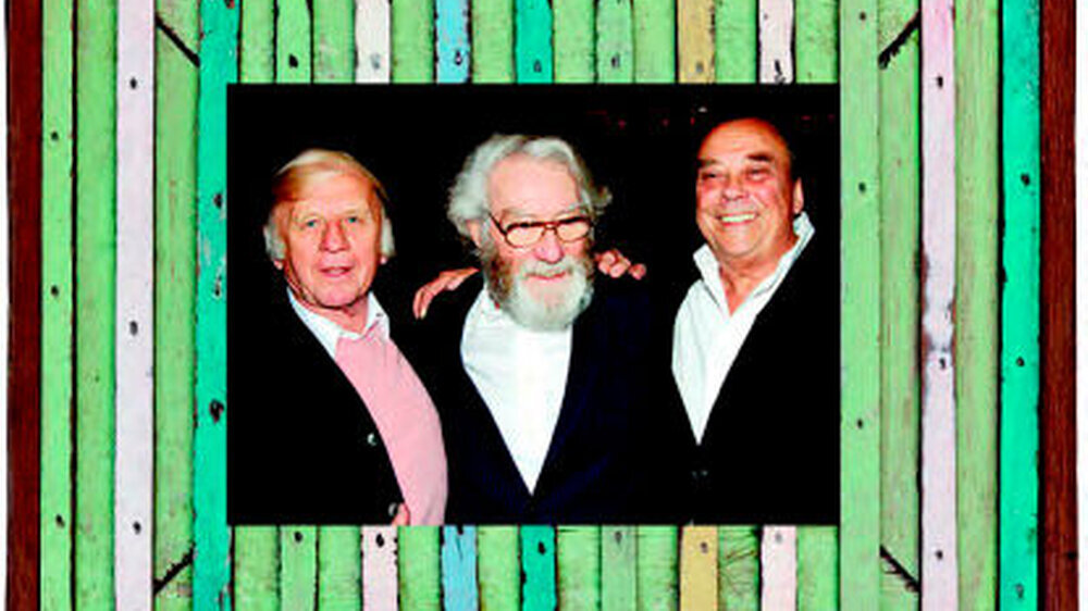 Die Künstler der Zero-Gruppe: Heinz Mack, Otto Piene und Günther Uecker (v.l.n.r.), hier bei einer Ausstellungseröffnung 2006 in Düsseldorf.