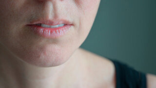 trockene Lippen, trockener Mund