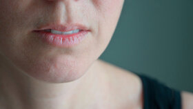 trockene Lippen, trockener Mund