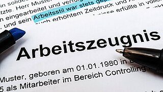Symbolbild Arbeitszeugnis