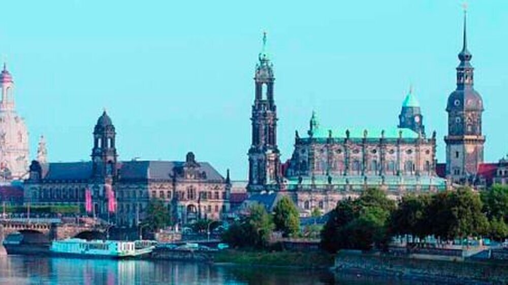 Die wiederhergestellte Stadtsilhouette von Dresden