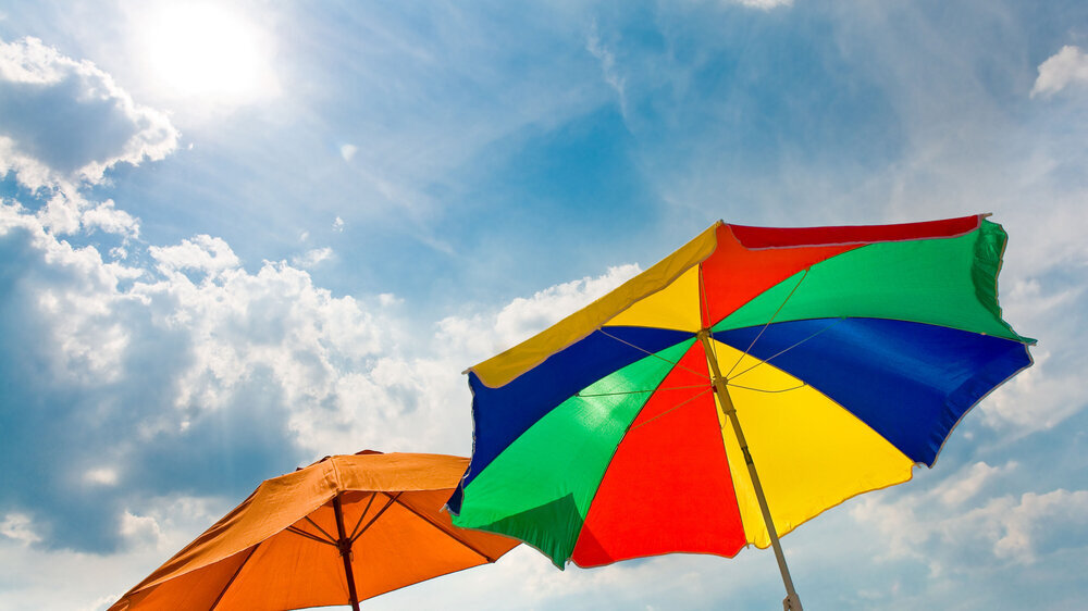 Sonnenschutz, Sonnenschirm, Hitze Sonnenschutz, Sonnenschirm, Hitze