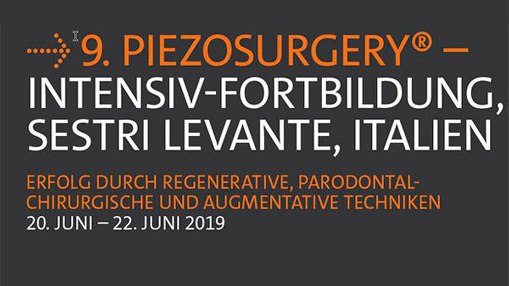 Vom 20. bis 22. Juni 2019 lädt mectron Piezosurgery-Fans zum neunten Mal ins italienische Sestri Levante zur Intensiv-Fortbildung ein.