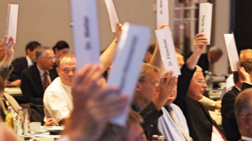 Die Delegierten halten eine strukturelle Reform für notwendig. Für Reförmchen sind sie nicht zu haben.