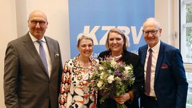 Dr. Karl-Georg Pochhammer, Dr. Ute Maier, Meike Gorski-Goebel, Martin Hendges (v.l.)
