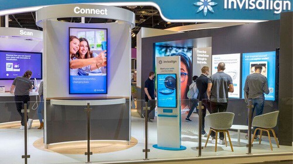 Messestand von Align Technology auf der IDS 2021 in Köln.