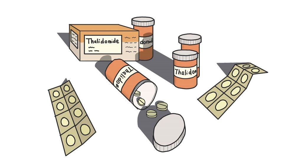 Das „T“ im T-Rezept steht für den Wirkstoff Thalidomid