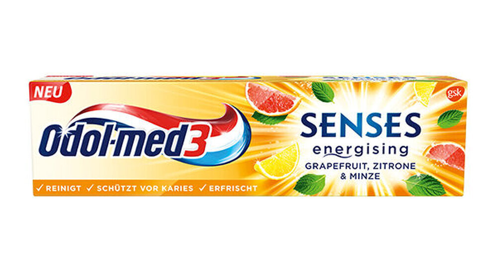 odol med3 SENSES Energising Grapefruit, Zitrone & Minze