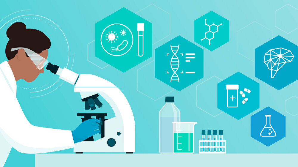 Innovative scientific and medical research in the lab Themenbild Forschung