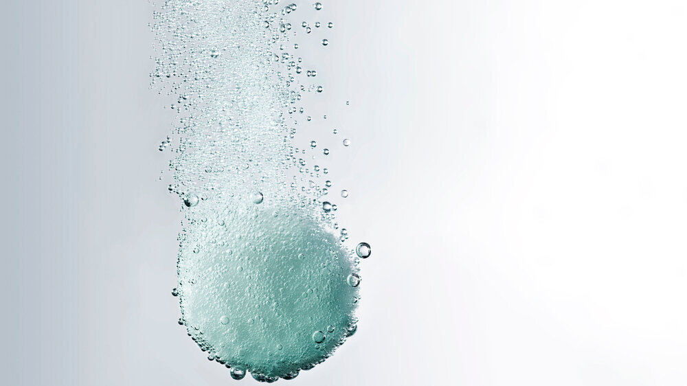 sich auflösende Brausetablette