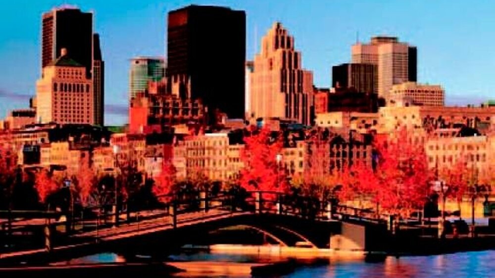 Montreal vom alten Hafen aus gesehen.